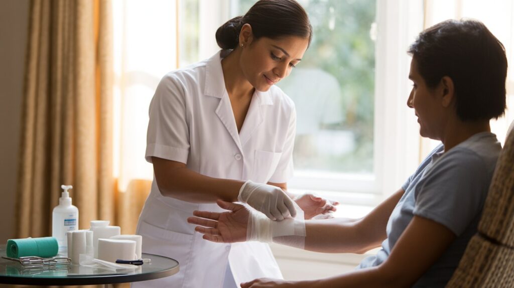 Wound Dressing at Home