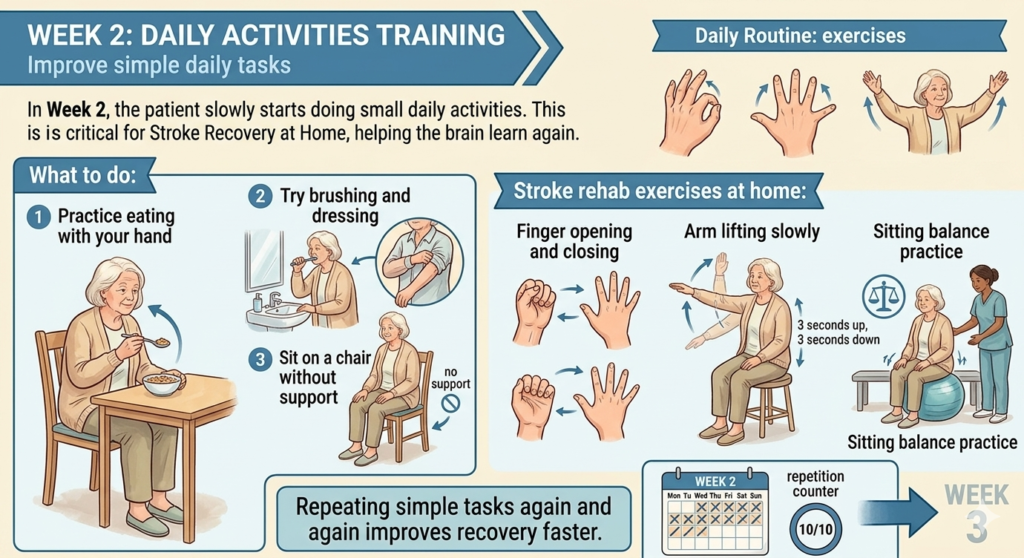 Stroke Patient Daily Activities Training