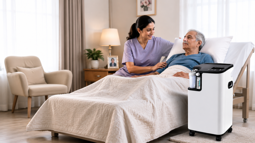 Oxygen concentrator patient
