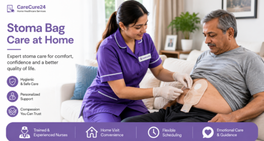 Stoma bag care at home