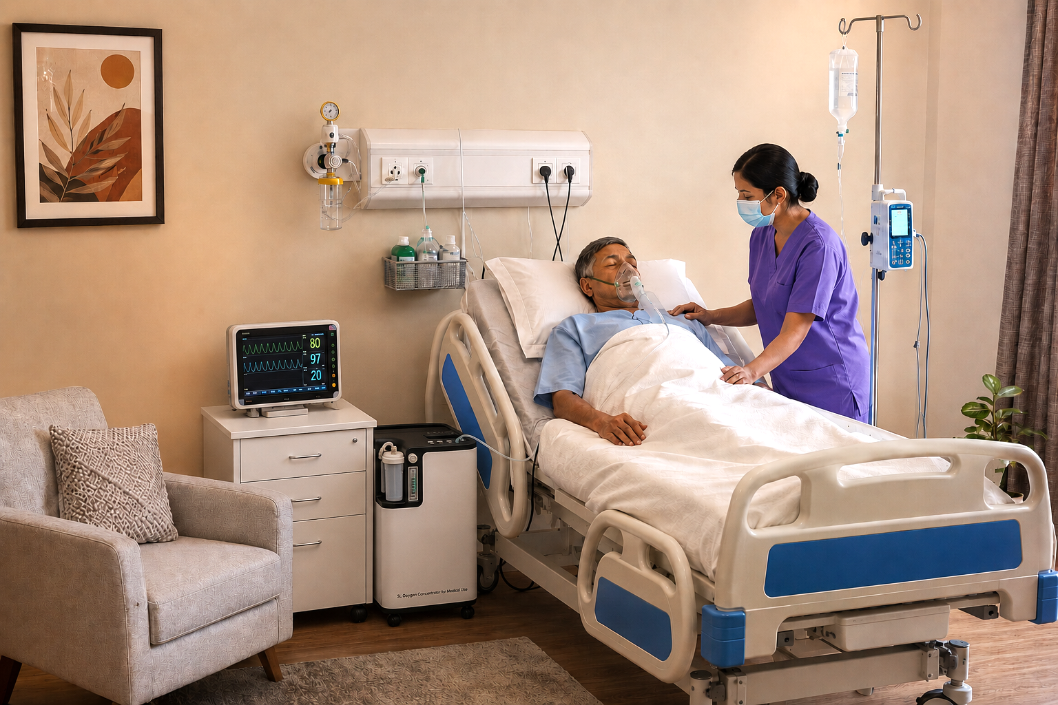 Home ICU setup